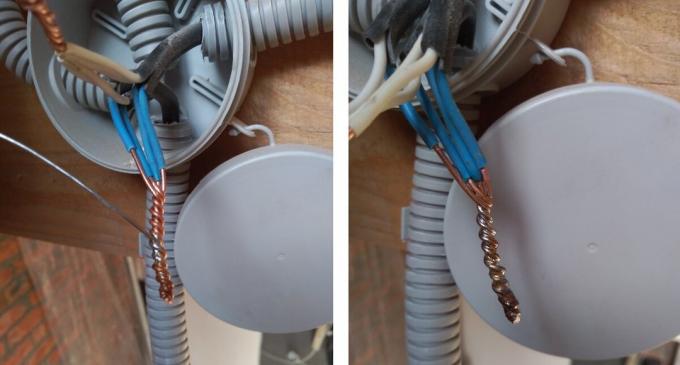 Spike wires without soldering iron! Operating method using a gas burner!