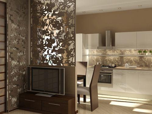 Luxurious openwork partition