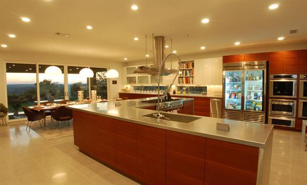 kitchens with built-in refrigerator