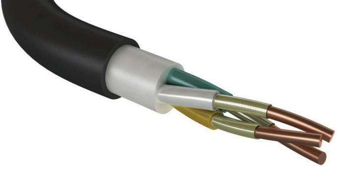 Picture 1. Power cable with rigid conductors