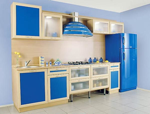 Blue kitchen (35 photos): video instructions for decorating interior design in dark colors with your own hands, price, photo