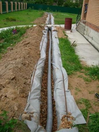 Drainage country site: how to simply and effectively drain the territory of their own hands