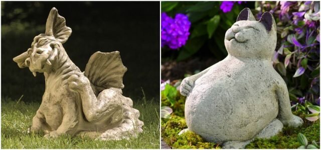 How to make their own concrete garden sculptures