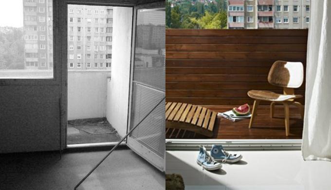 Of murdered panels in a luxury apartment: before and after photos