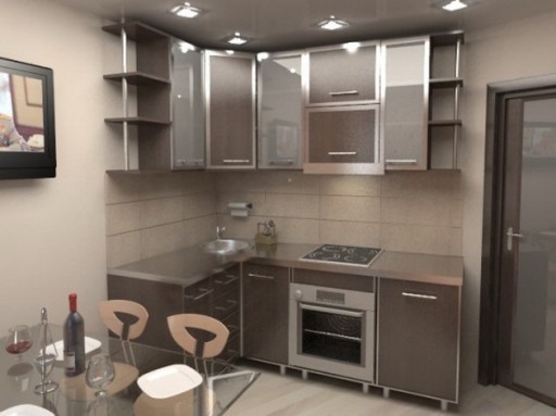 A small kitchen in a spacious kitchen - plus the fact that the dining area and sitting area will be more comfortable