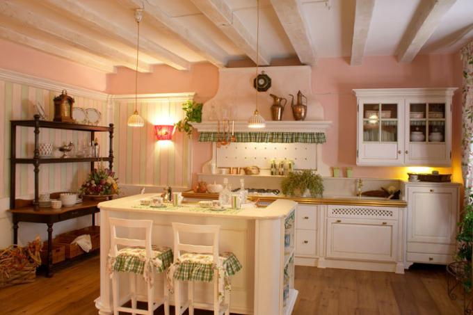 Provence style kitchen.