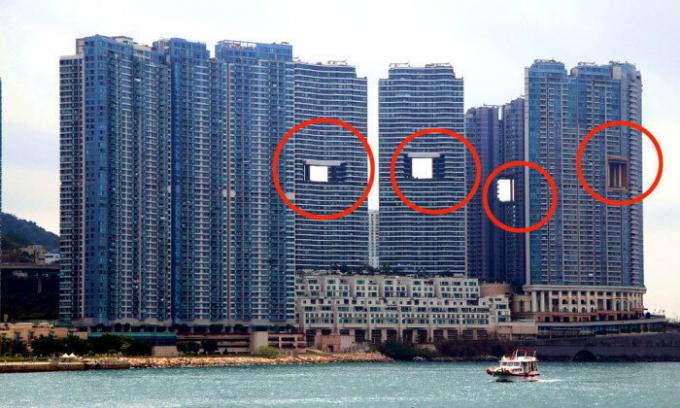 "Leaky" skyscrapers built in Hong Kong.