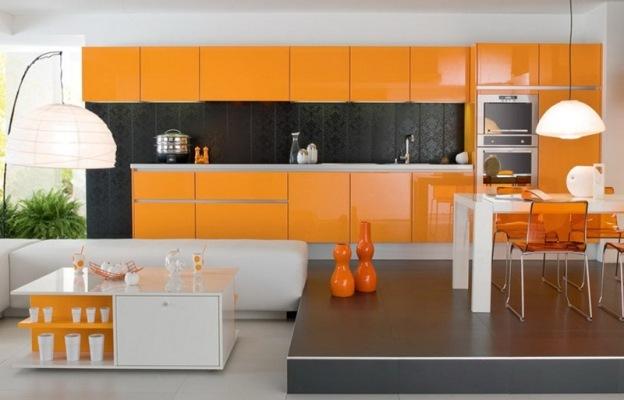 White-orange kitchen (42 photos), orange-gray: how to create a design with your own hands, instructions, photo and video tutorials