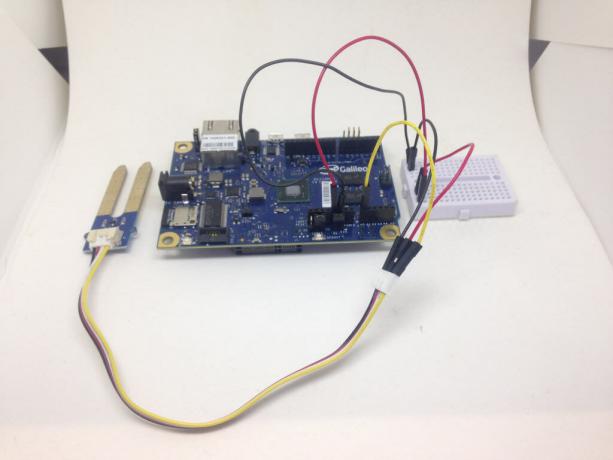 Project: Detection of rain and soil moisture measurement using Intel Galileo