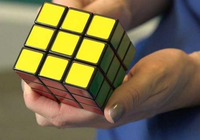 How to assemble the Rubik's cube via two movements