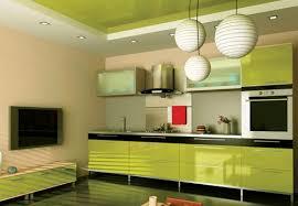Photo of a beige-olive kitchen space - natural and harmonious