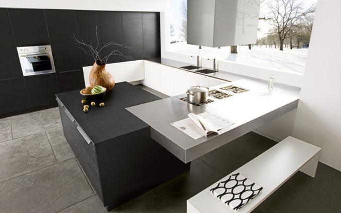 Black and white kitchen (57 photos): how to create an interior with your own hands, wallpaper, kitchen set, appliances, photo, price and video tutorials