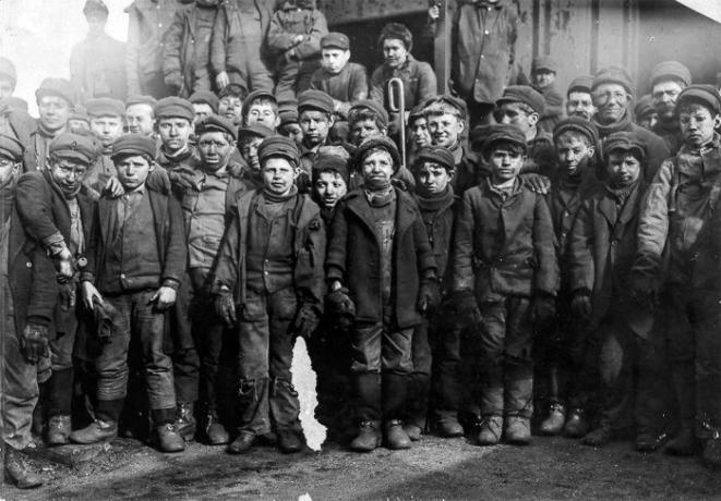 
Children miners in the United States.