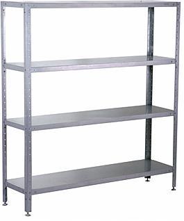 Metal rack with adjustable holes for more convenient shelf use