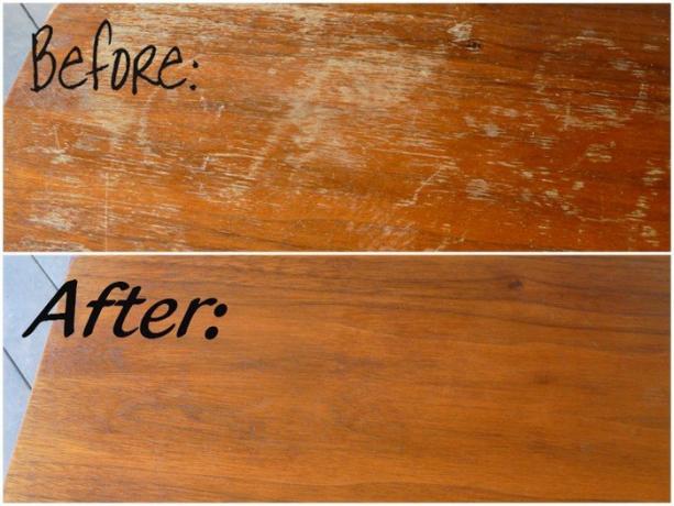 How to remove scratches on the wood and leather furniture