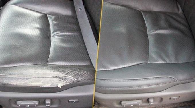 Small abrasions on leather seats also can be disguised, but serious damage to require expensive repairs. | Photo: amdplus.ru.