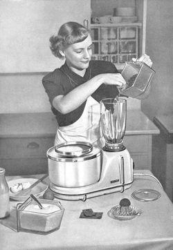 One of the first food processors