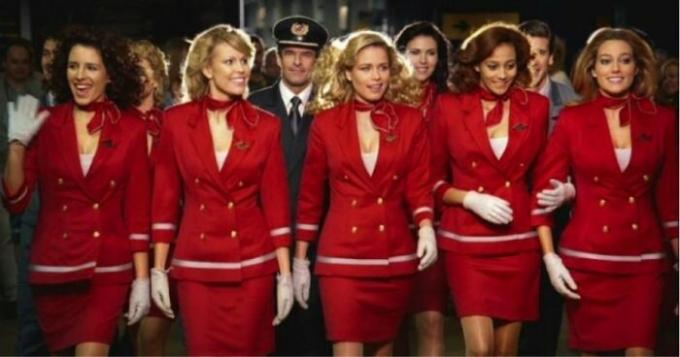 Some flight attendants do not mind being in the sky acquaintance grew into a real relationship.
