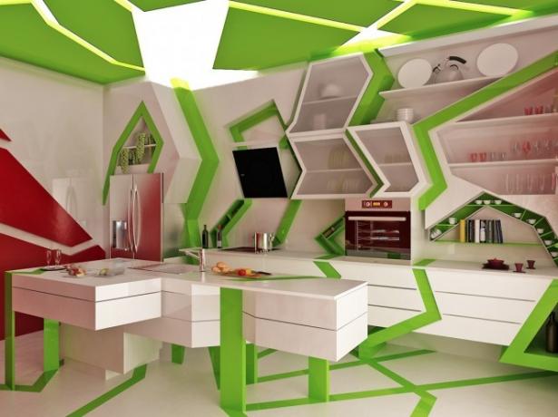 White-green kitchen (45 photos): do-it-yourself video instructions for installation, what furniture to choose, price, photo