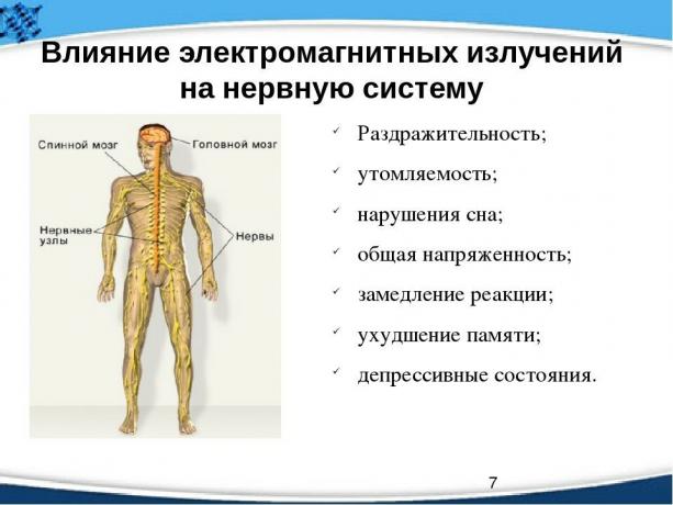 Picture 1. How does the electromagnetic radiation on the human