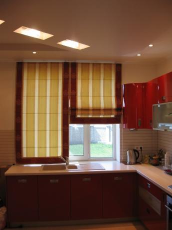 burgundy kitchen interior