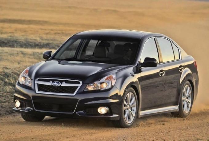 Black Subaru Legacy 2013 model year. | Photo: cheatsheet.com.