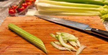 Celery can be a savory addition to pickled salad