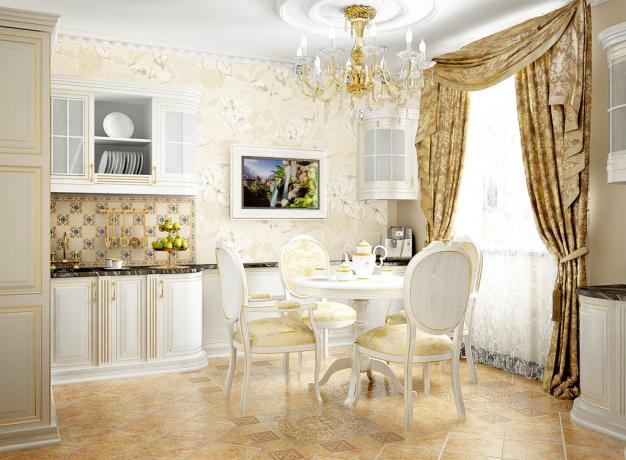 Baroque kitchen (48 photos): how to create an interior with your own hands, instructions, photo and video tutorials