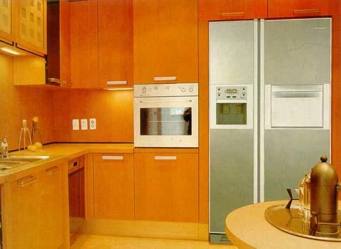 Refrigerator built into the kitchen unit