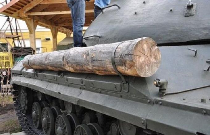 Why hang on the tank timber. 