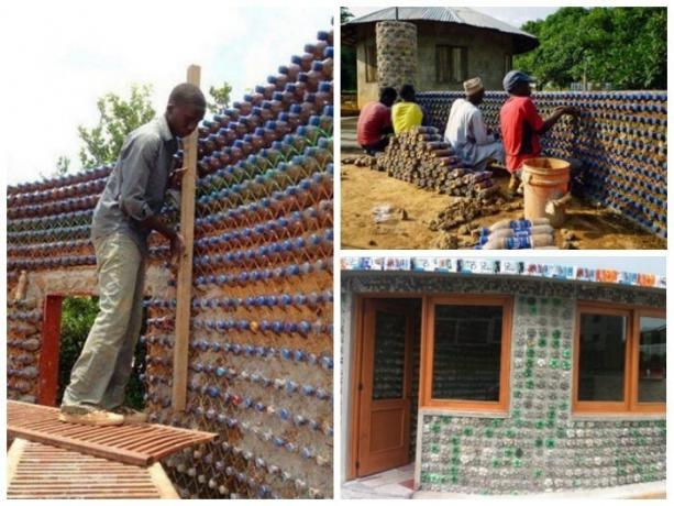 An ordinary guy from a refugee camp built his own house out of plastic bottles. | Photo: facebook.com.