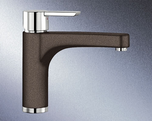 Blanco PYLOS - stylish tap, new design: chrome / cognac, classic