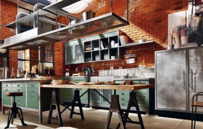 Loft-style kitchen (48 photos): video instructions for decorating the interior of a small kitchen room with your own hands, price, photo