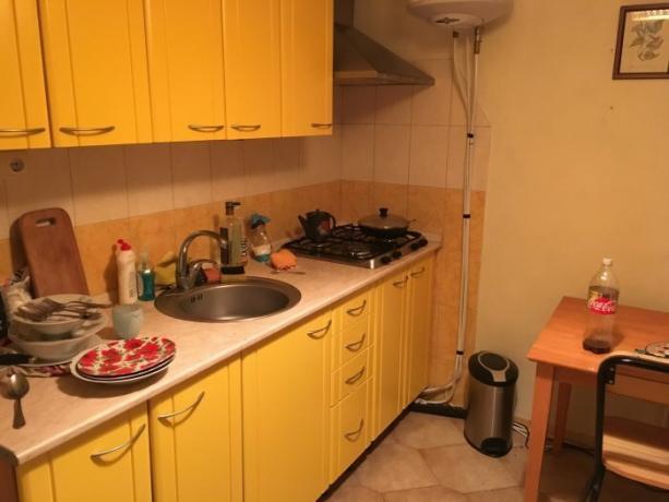 Kitchen in the apartment of 32-year old Russian named Ivan.