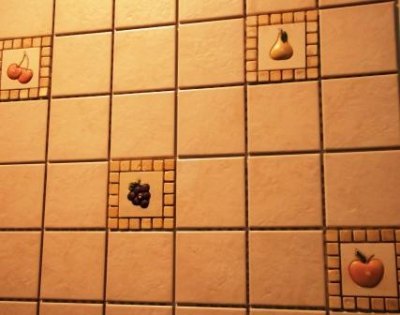 Photo of tiles with contrasting grout
