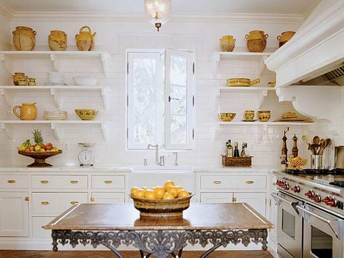 wooden shelves for kitchen