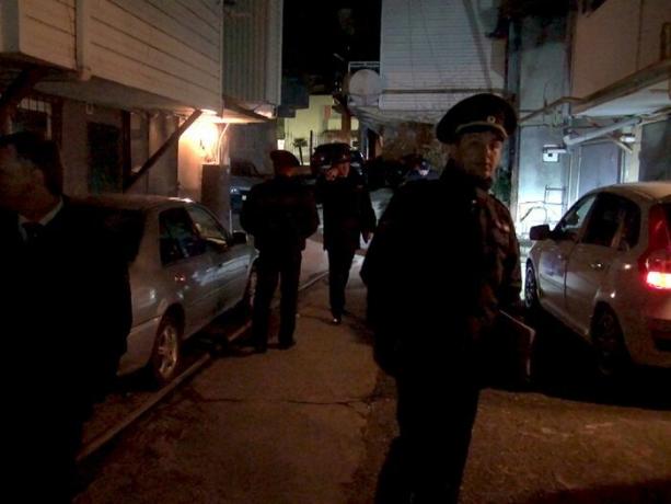 Sochi police once again conducting raids on garages on Alpine Street.