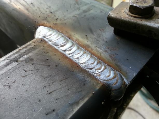 How to put the welding current