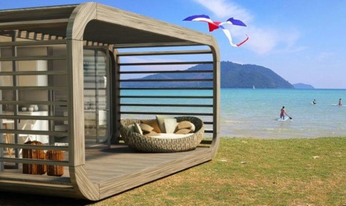 Coodo - a modular home that you can put on the beach.