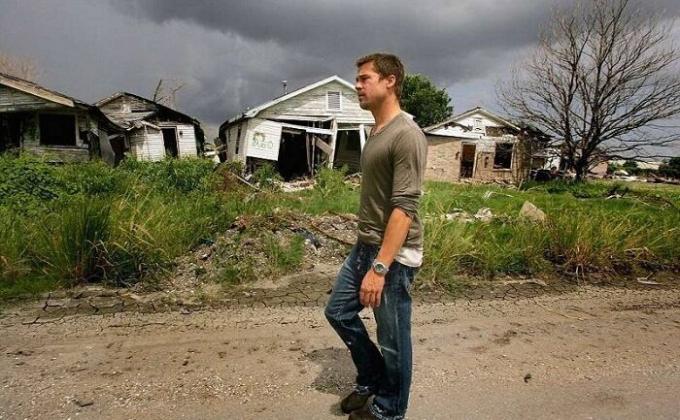 All that remains of the district Lower Ninety Yard after the devastating hurricane (New Orleans, United States).