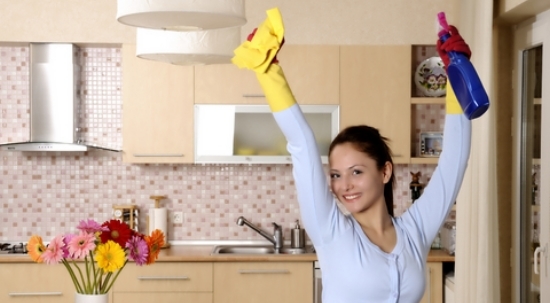 The kitchen shines with cleanliness