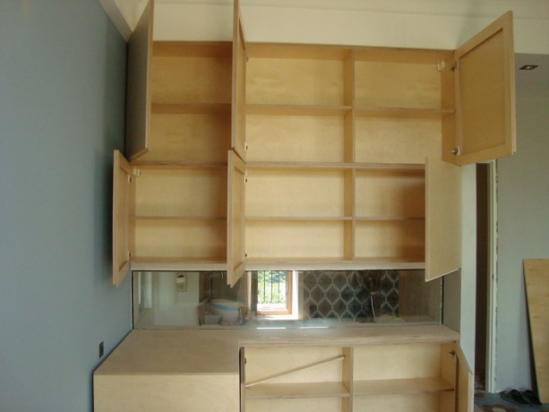 DIY plywood kitchen: video installation instructions, price, photo