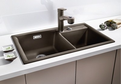 Blanco sink with two bowls