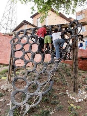 Playground will delight the little ones.