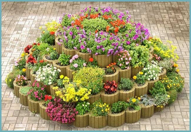 Pick flowers for the flower beds on the timing of flowering