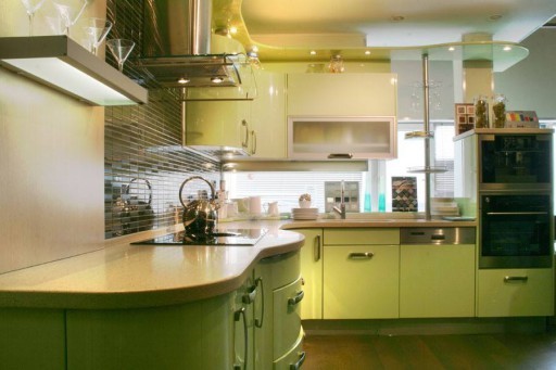 Pistachio color in the kitchen