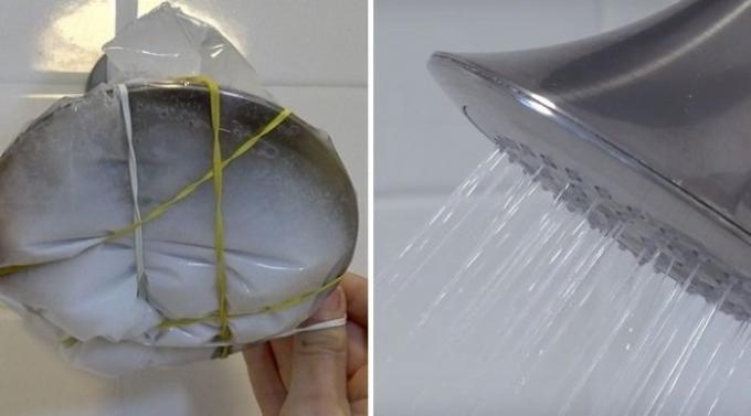How to clean the shower head so as not to run to the store for a new