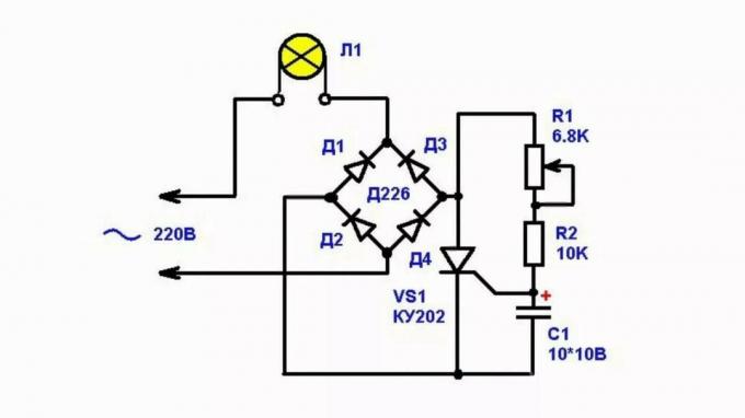 Figure 2. Schematic diagram of the dimmer