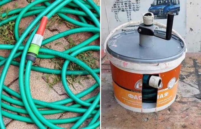 How to make a hose reel.