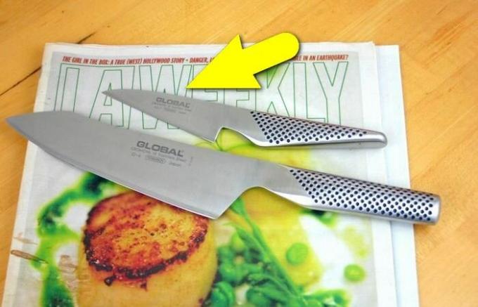 How to sharpen a knife using the things that definitely have a home for everyone.